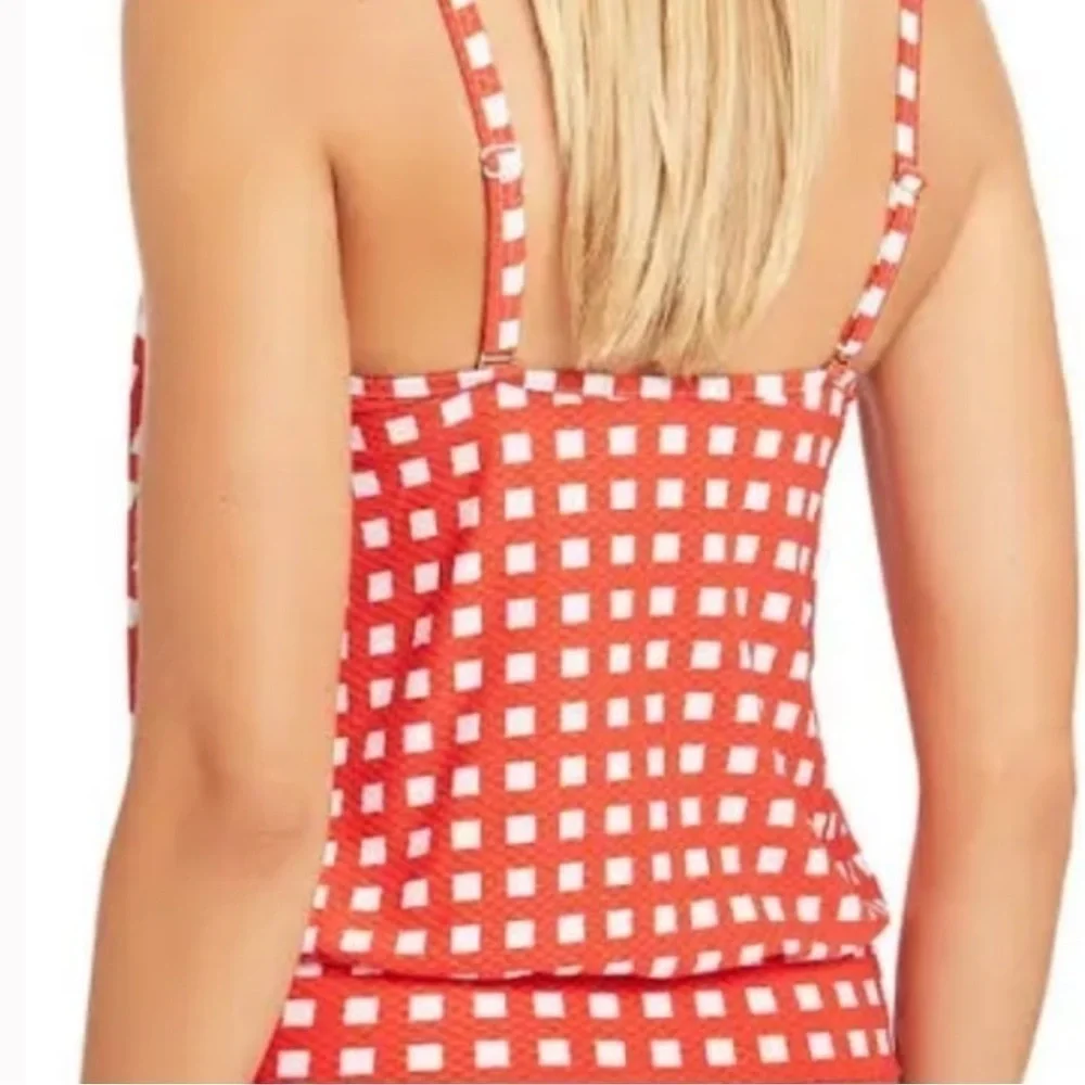 Sea Level Swim Australia Le Damier Blouson Multifit Singlet Tankini Red Check